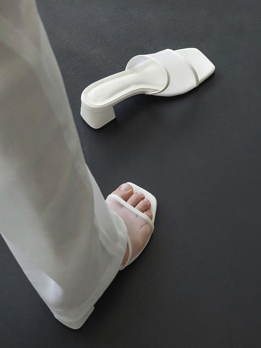 메이린 스퀘어 메쉬 샌들 뮬 (2/5cm)