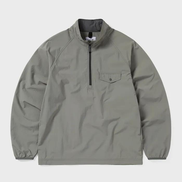 Half Zip Sports Pullover Grey