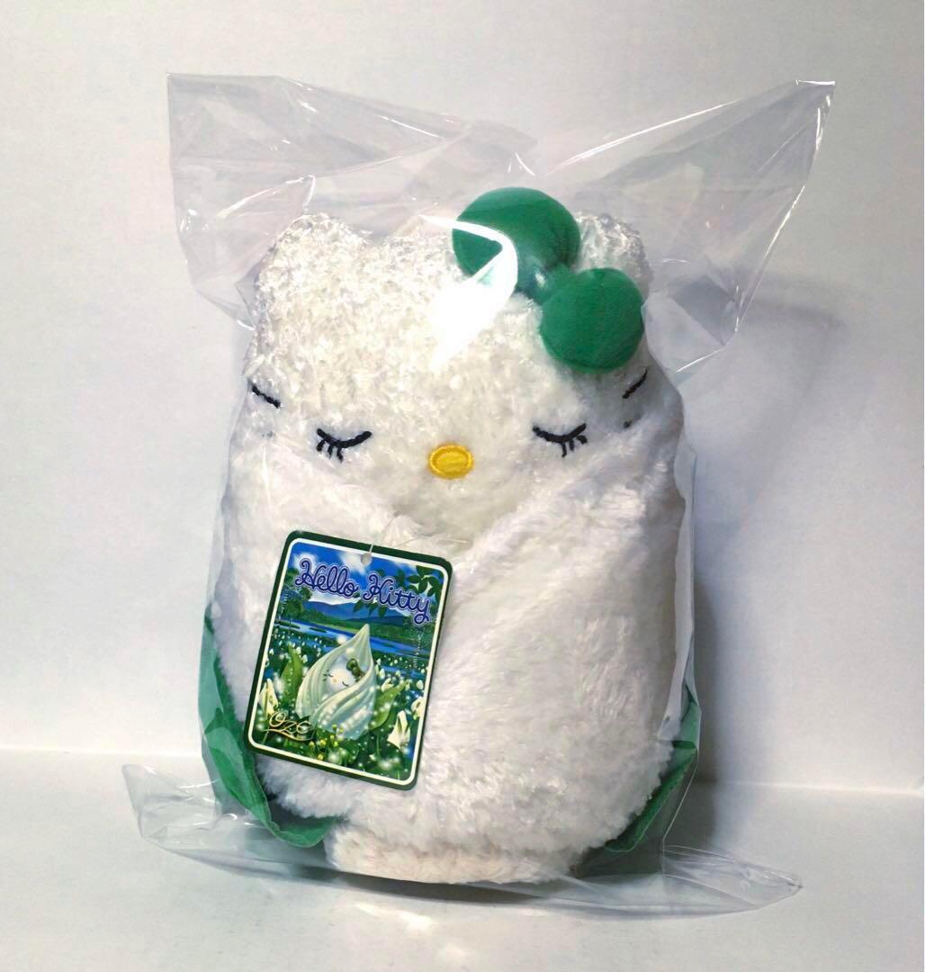 【新品】ハローキティ　ご当地　ぬいぐるみ　尾瀬　水芭蕉　サンリオ　当時物　廃盤