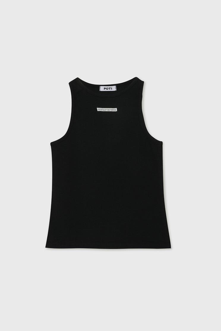 Label sleeveless (BLACK)