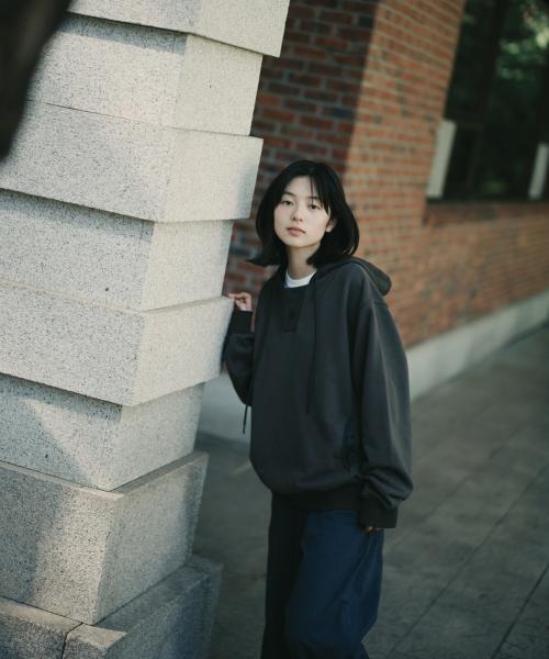 NTC X OHESHIO LINING HOODIE, CHARCOAL