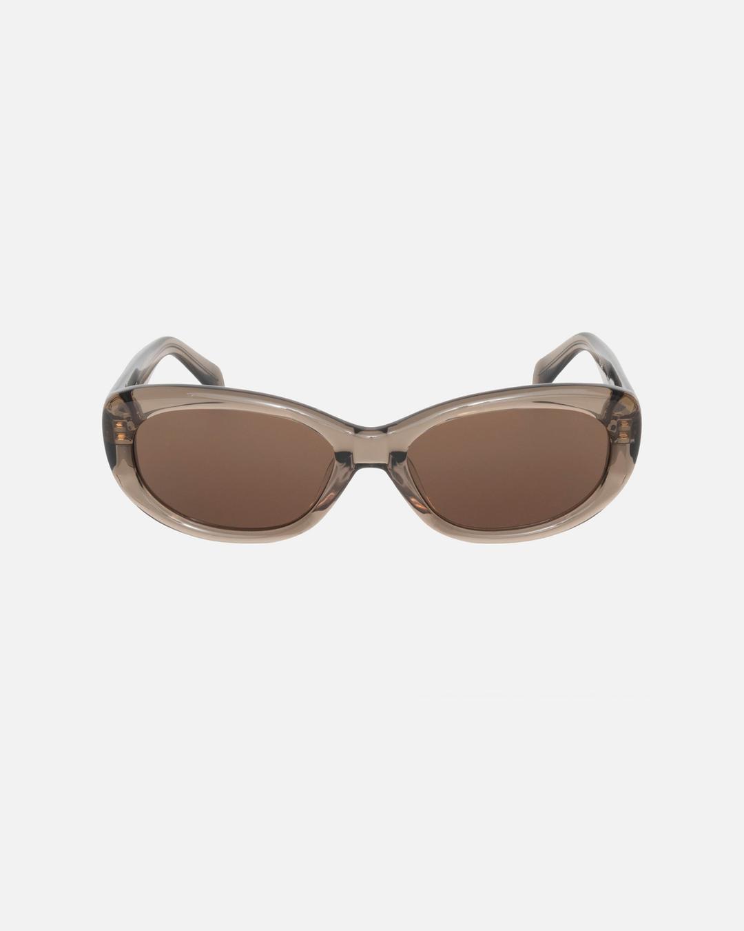 JUNE SUNGLASSES - Brown Crystal / Brown Lens / ONE SIZE