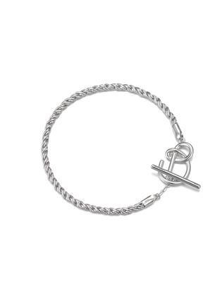 Signature Essential Toggle Chain Bracelet (White)