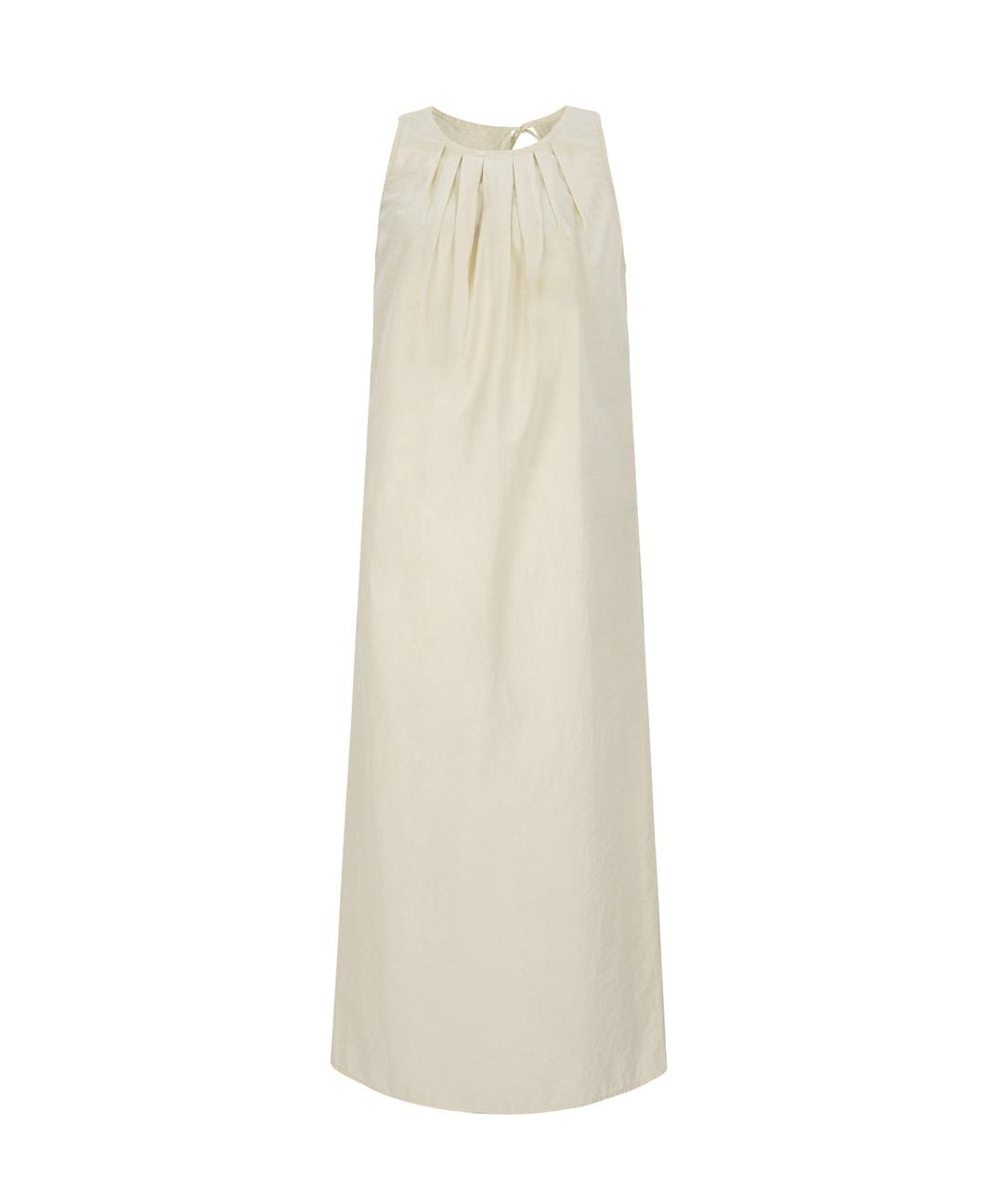 BACK SLIT STRING DRESS [BUTTER]