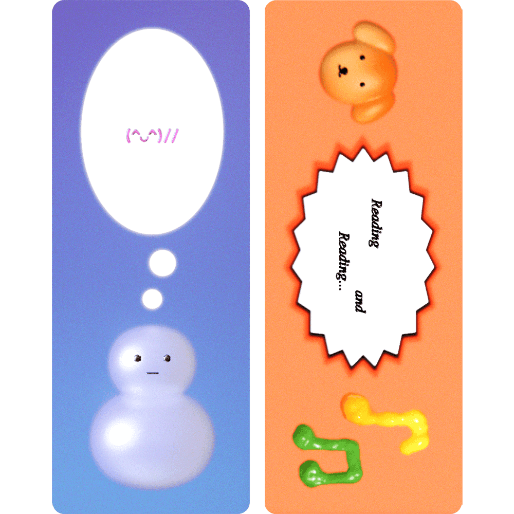 [68개의 책갈피] Reading and Thinking Bookmark Set · 시시킴