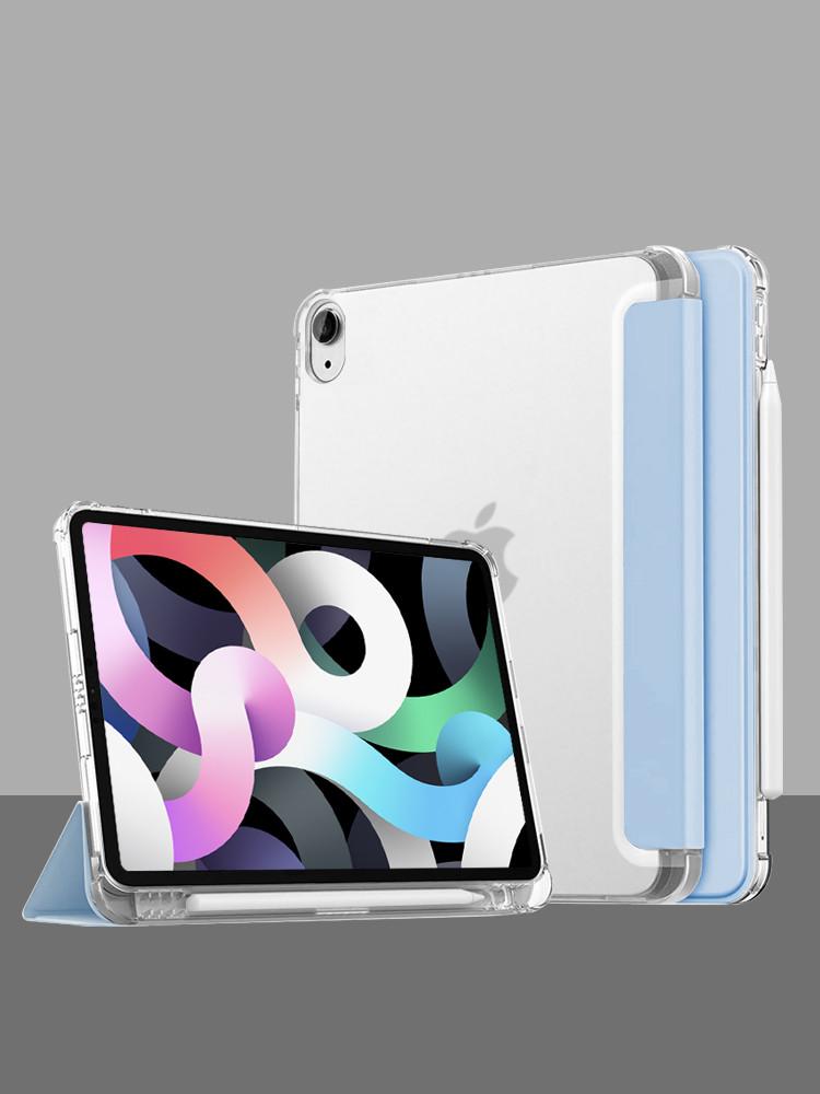 제이로드 아이패드 에어6 / 에어5 / 에어4 클리어 애플펜슬 수납 케이스