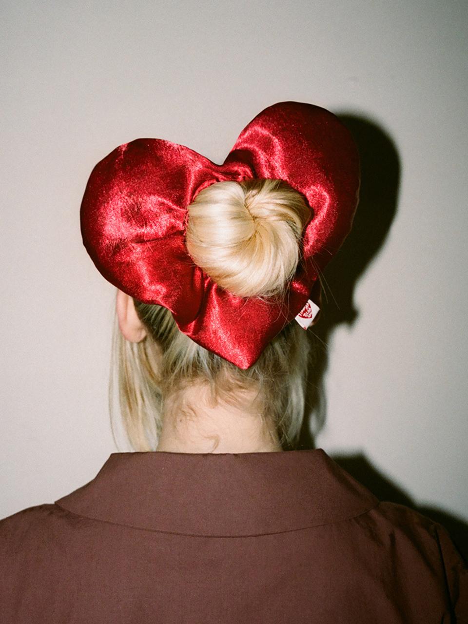 Brave Heart Scrunchie_red