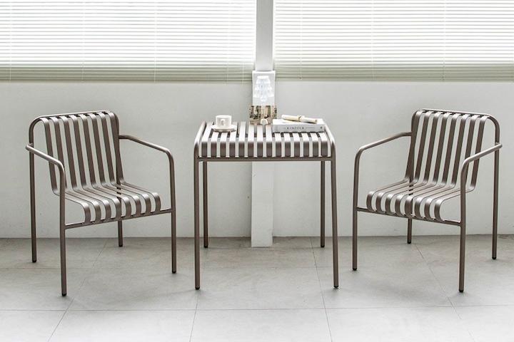 헤일리 700 테이블 철제 야외 카페 테라스 정원 펜션 인테리어 식탁 3colors