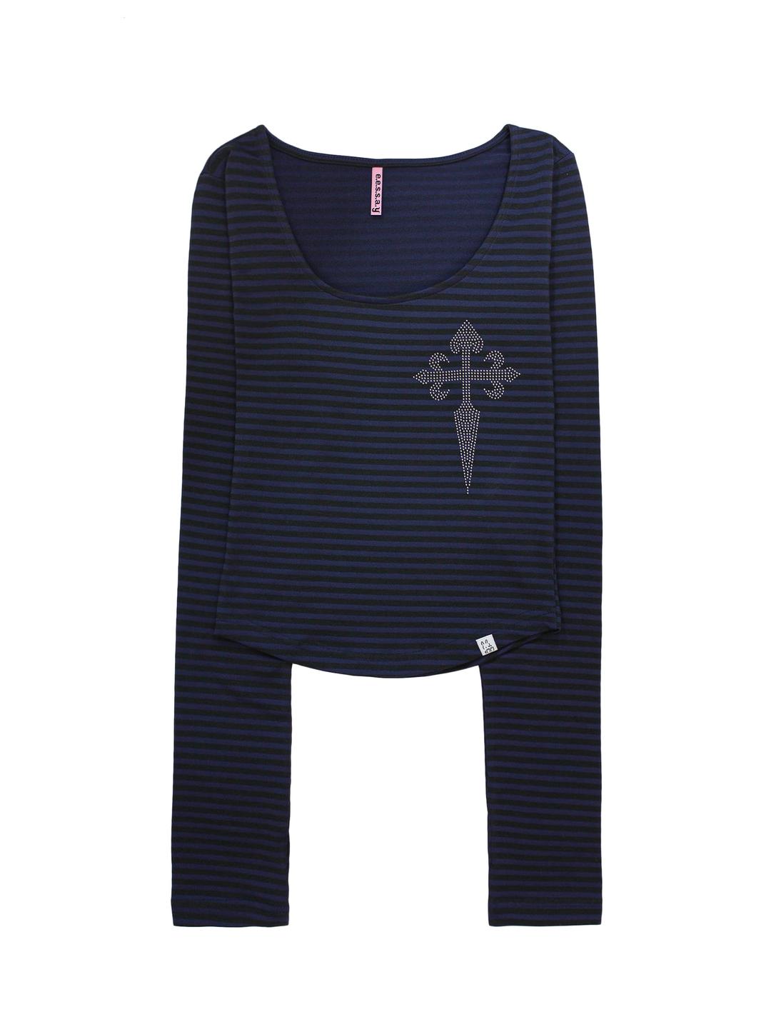 SERAPHIC T SHIRT - NAVY + BLACK