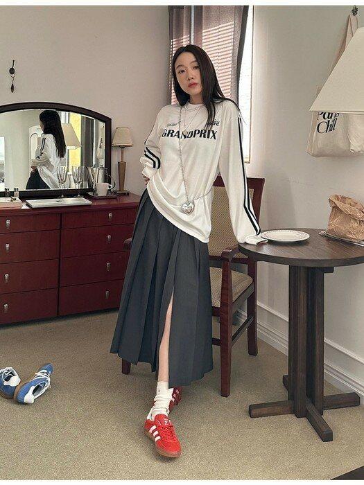 레이싱 롱슬리브 티셔츠_아이보리