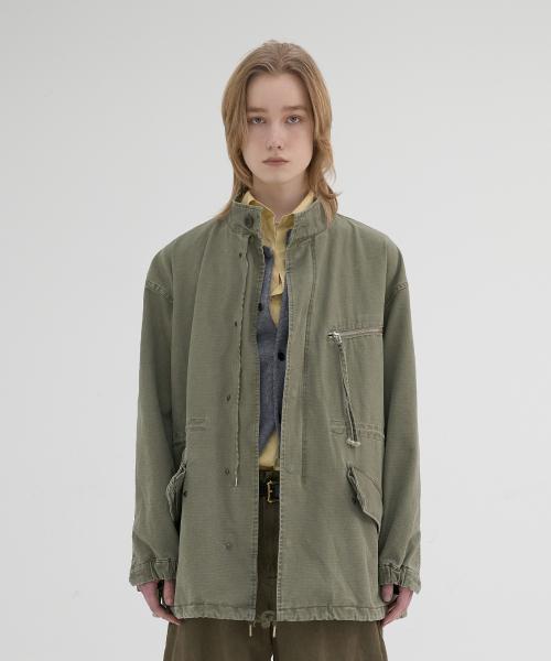 faded filed jacket (olive)