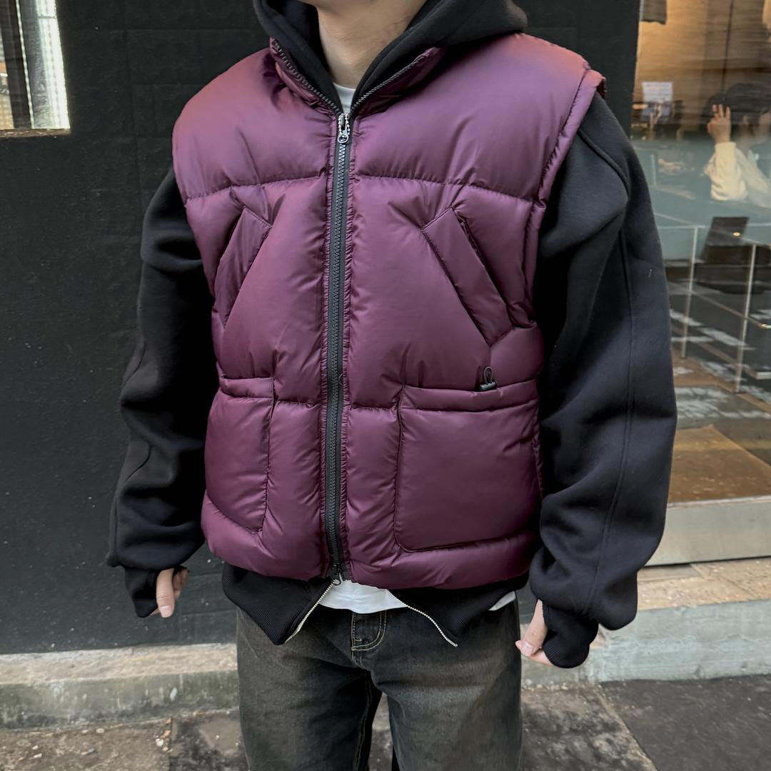 Duck down padding vest 남자 공용 덕다운패딩조끼 오리털패딩베스트