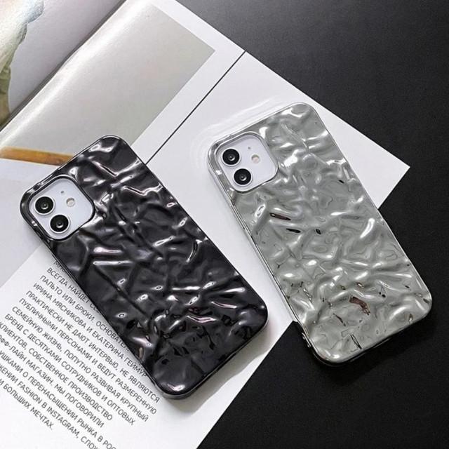 블링블링 물결 실버 실리콘 핸드폰 아이폰7 SE XR 11 12 13 PRO MAX 프로 맥스 MINI 미니 케이스