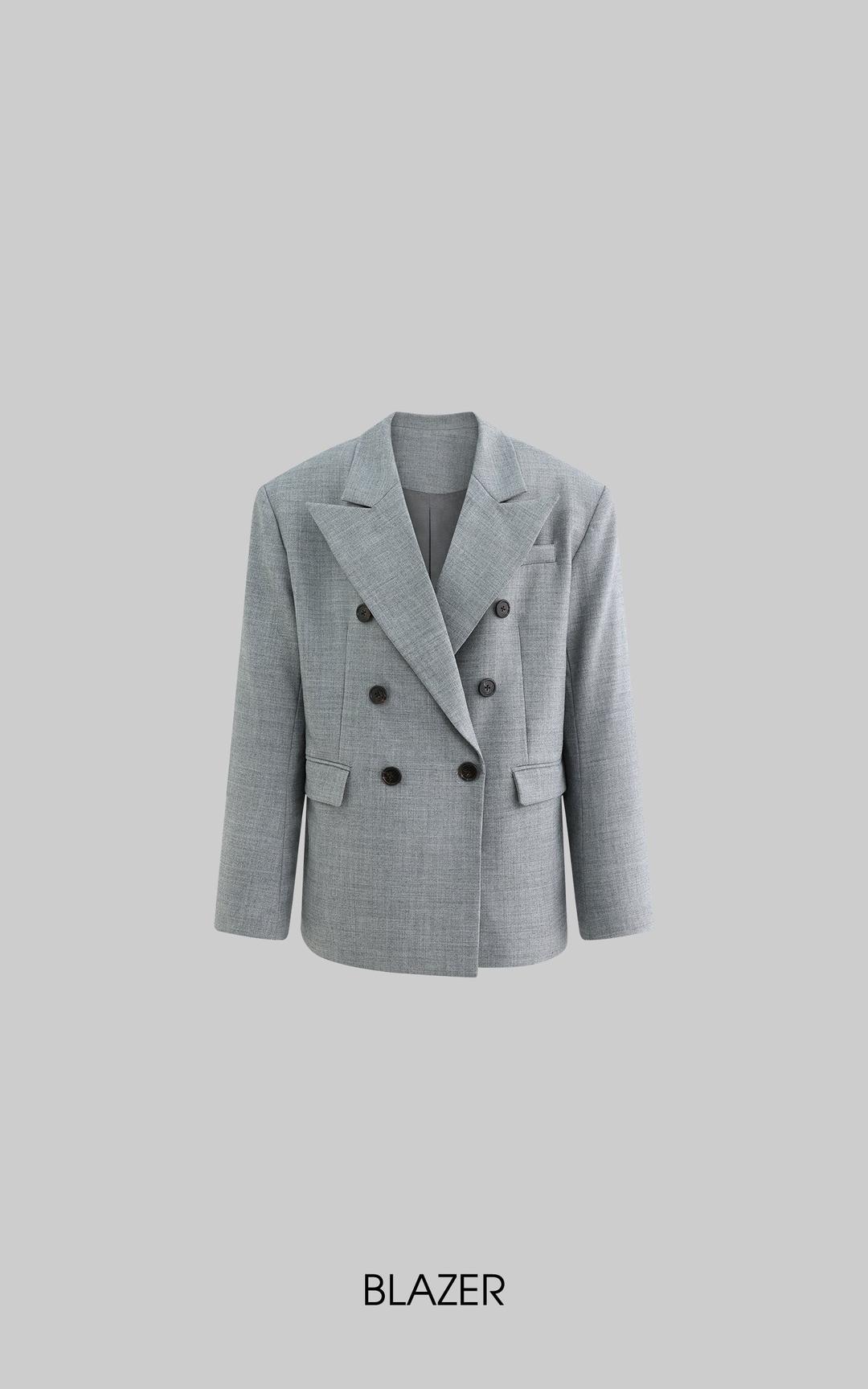 <tc>ROVENTE</tc> 구조적인 오버사이즈 블레이저 & 맞춤형 바지 세트