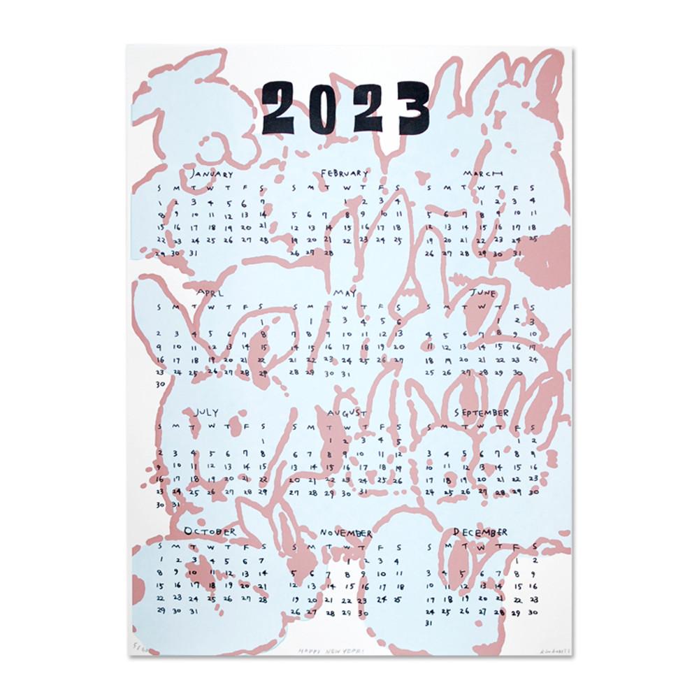 Bunnies Year Calendar For 2023