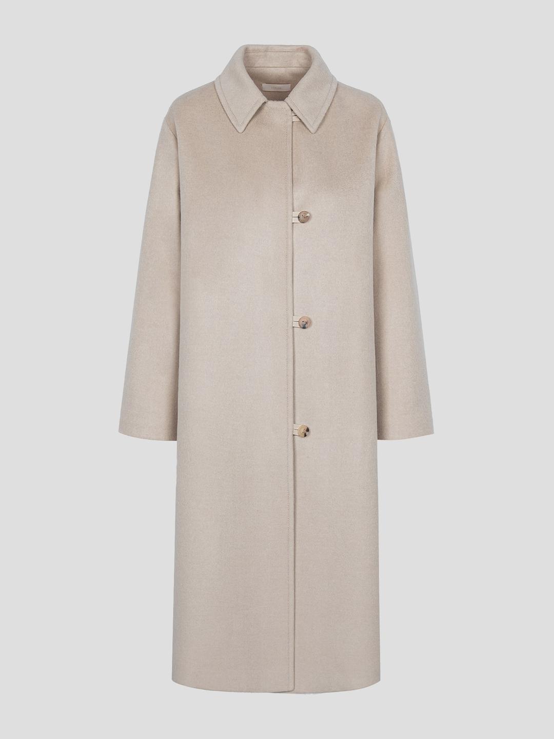 Cashmere Balmacan Coat - Ivory