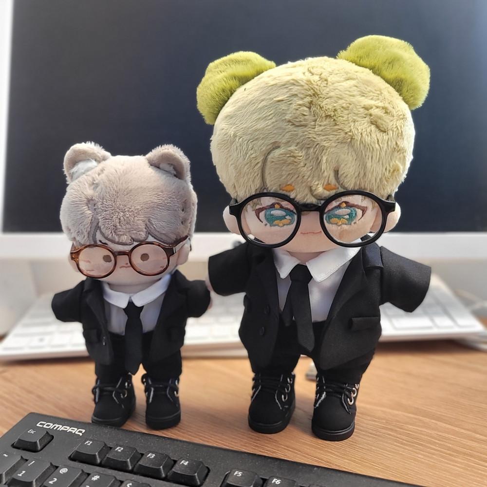 지오몽 15cm 20cm 인형옷 블랙 슈트 정장 무속성 솜 의상 아이돌 인형 옷