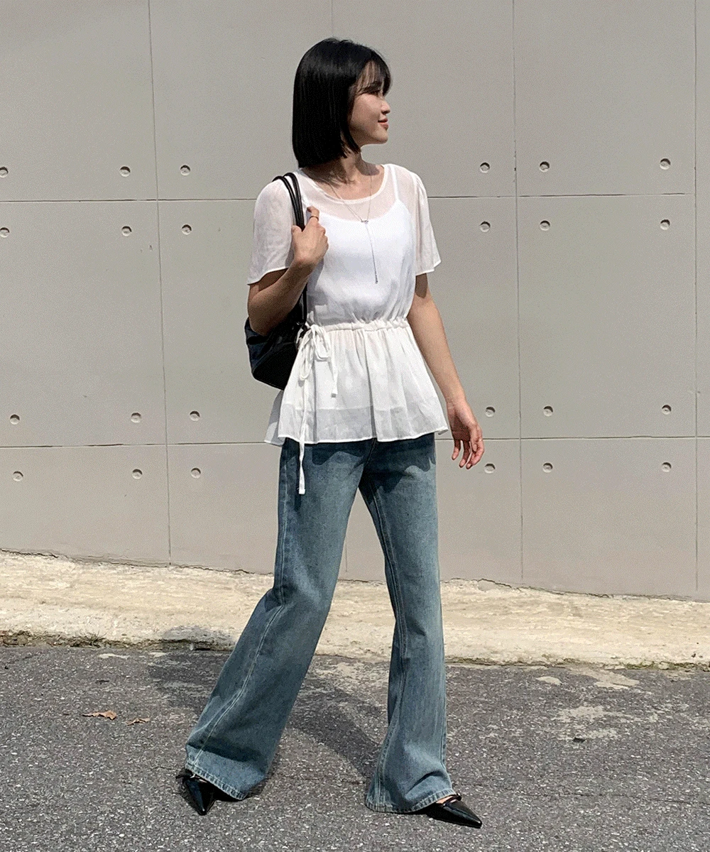 [~2XL/숏,롱]  매일 세미와이드 부츠컷 팬츠