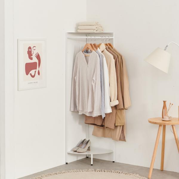 레트로 다용도 코너 선반 행거