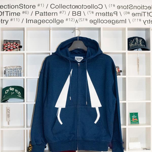 Pot Collection Hoodie Zip-up / Navy