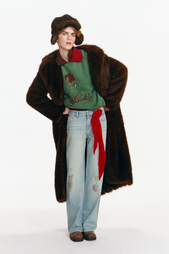 인조 퍼 GOOFY 귀 모양 캡 HARRY LAMBERT FOR ZARA X DISNEY