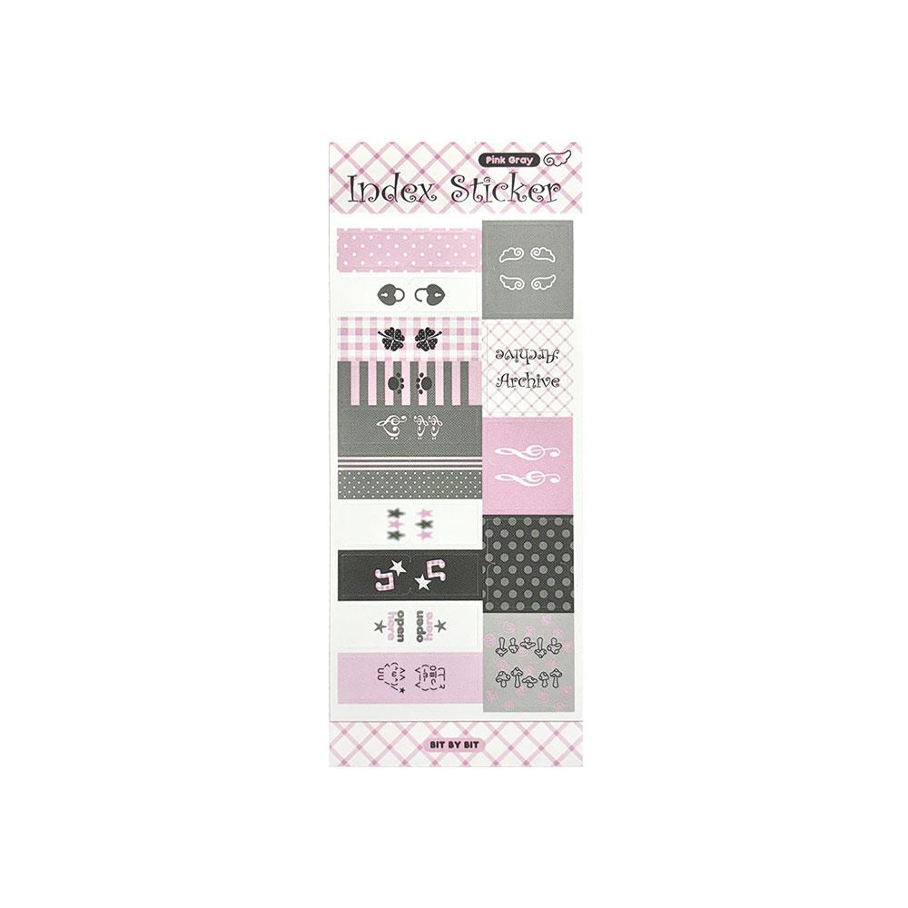 Index Sticker_Pink Gray