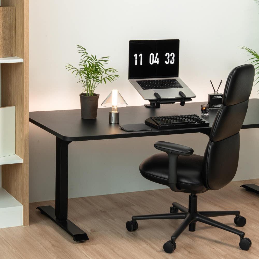 베스트피스 미소 모션데스크 전동 높낮이조절책상 1400 스탠다드 블랙 