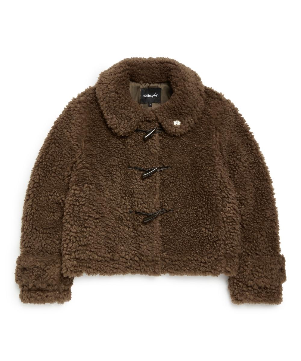 우먼즈 클러브 보아 더플 자켓 - MOCHA