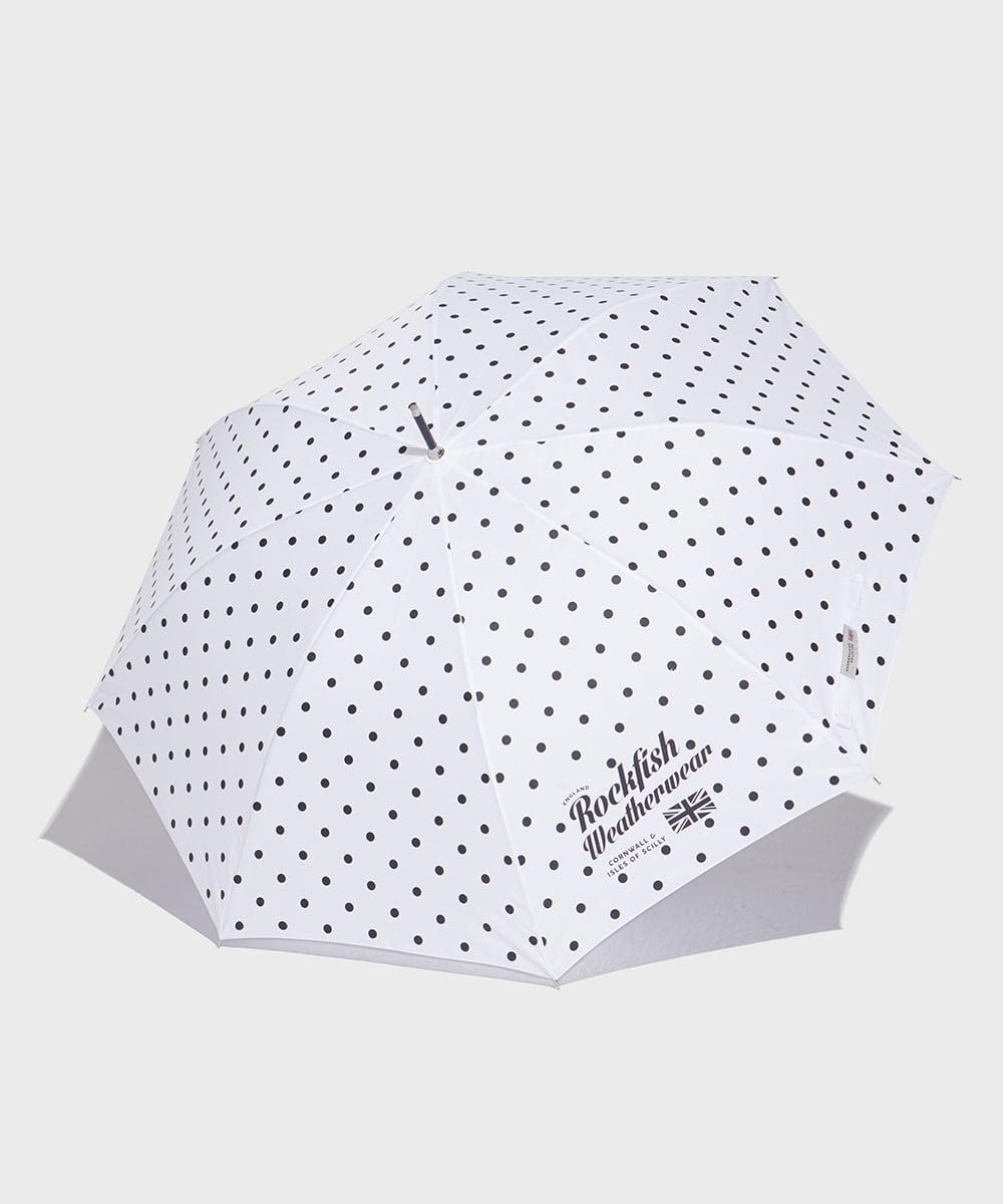 CLASSIC UMBRELLA LONG (DOT) - WHITE