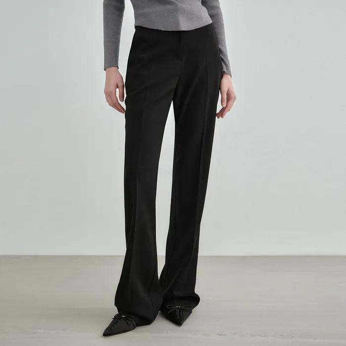 세미 부츠컷 슬랙스 블랙 MDPT021BLACK