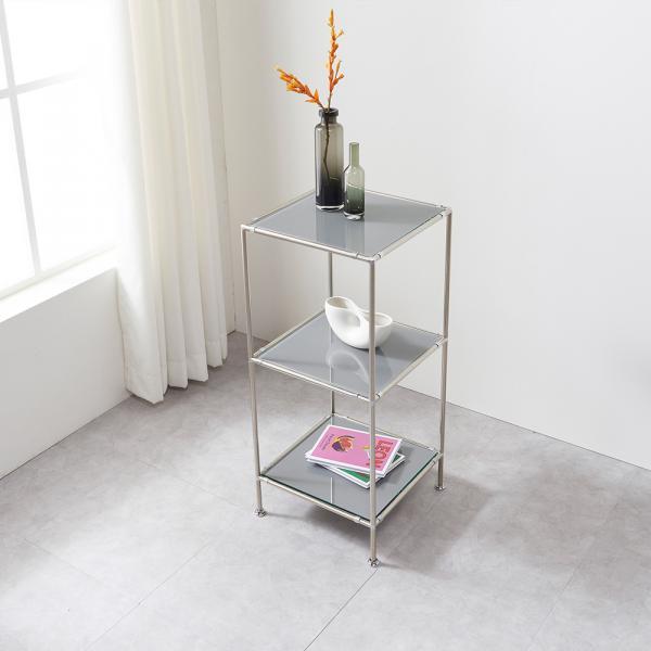 미드센츄리 모듈 로디얼 3단 선반 수납 장식장 400