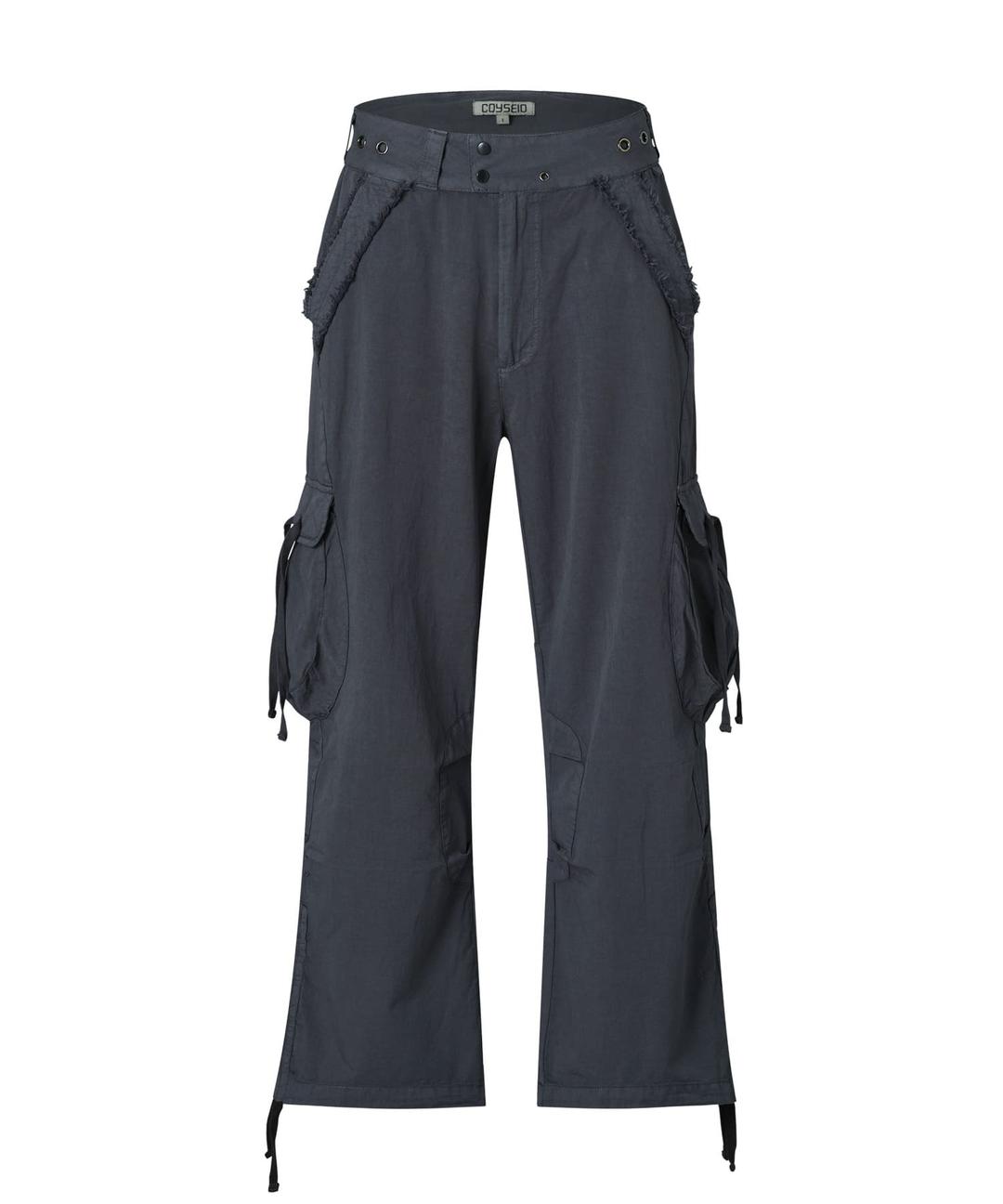 RAW EDGE POCKET PANTS CHARCOAL