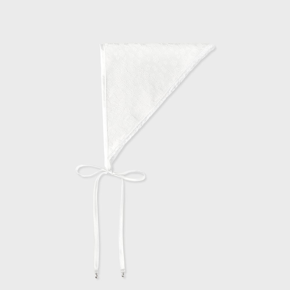pearl kerchief jacquard white