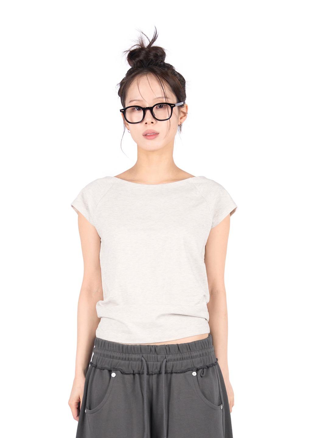 릿킴 BOAT NECK SHORT TEE
