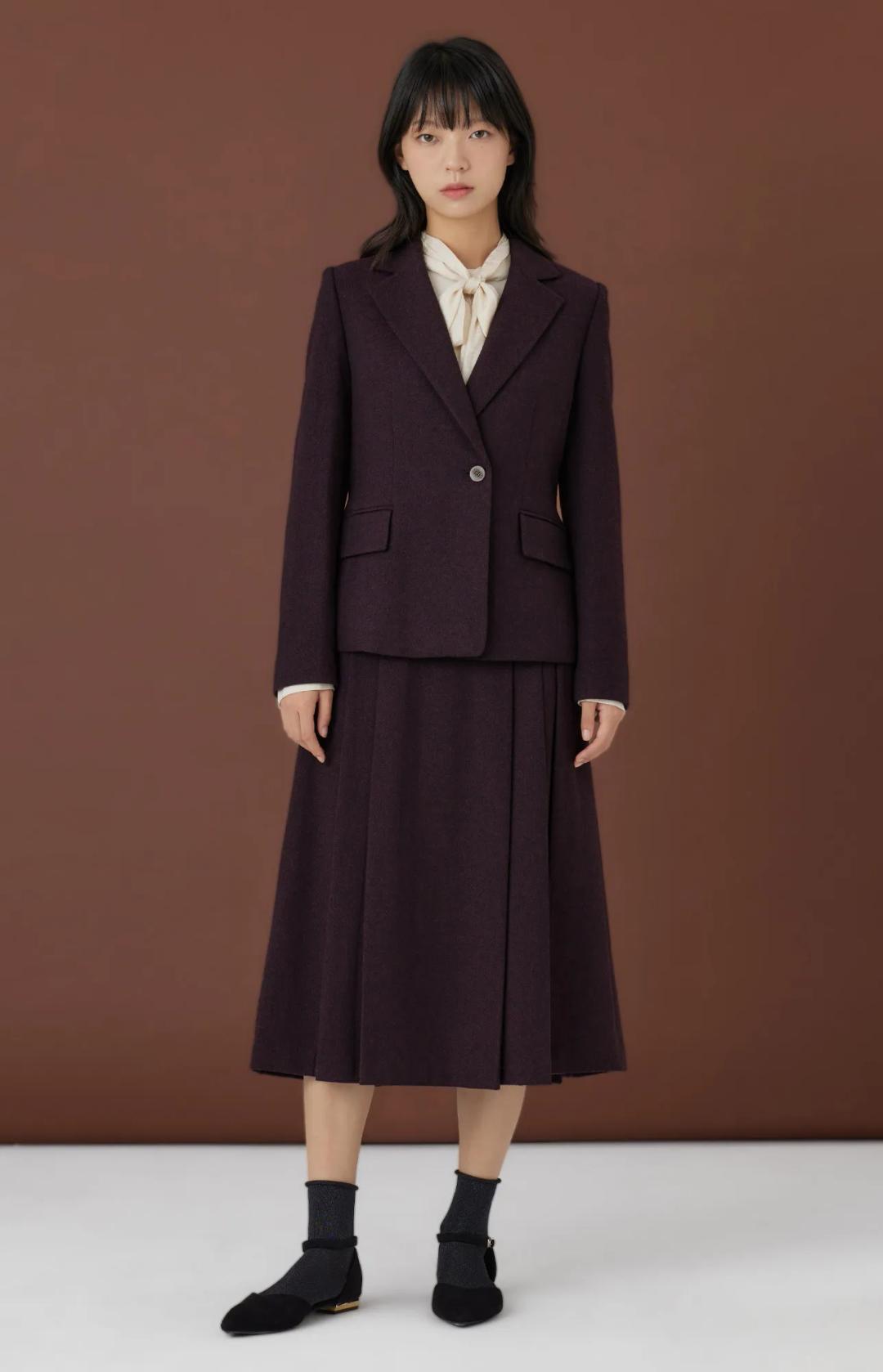 헤림 플리티드 스커트