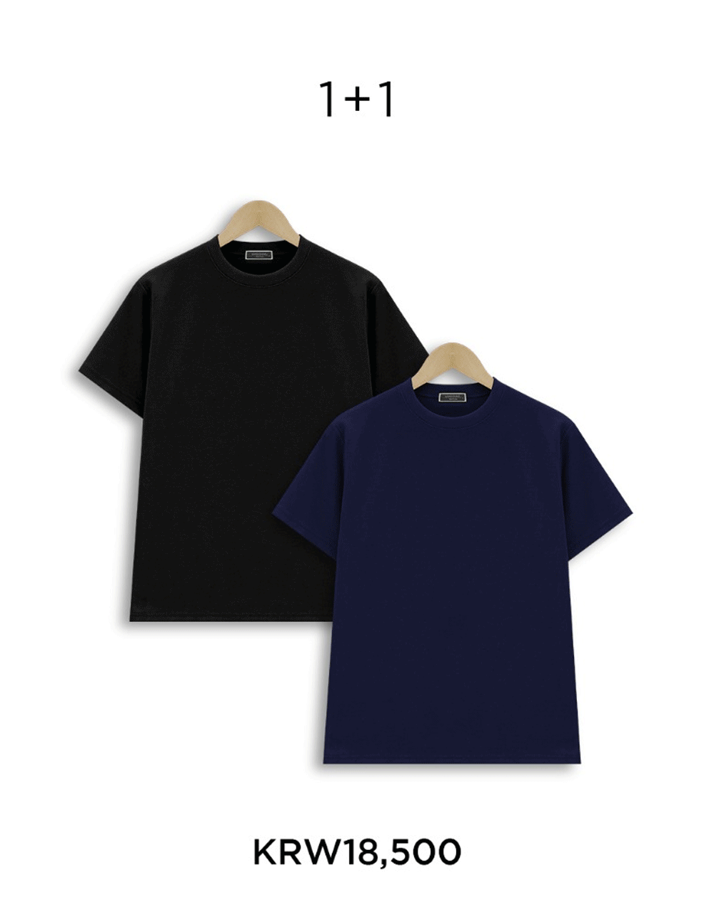 [1+1할인]남자 쫀득 분또 머슬핏 반팔 티셔츠