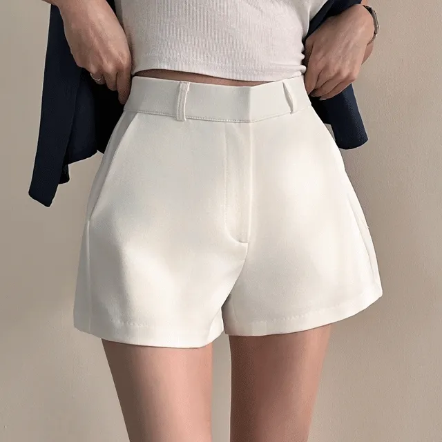 [시원해요/구김No!] 쿨 여름 클립 하프 반바지 슬랙스,숏팬츠 - 4color