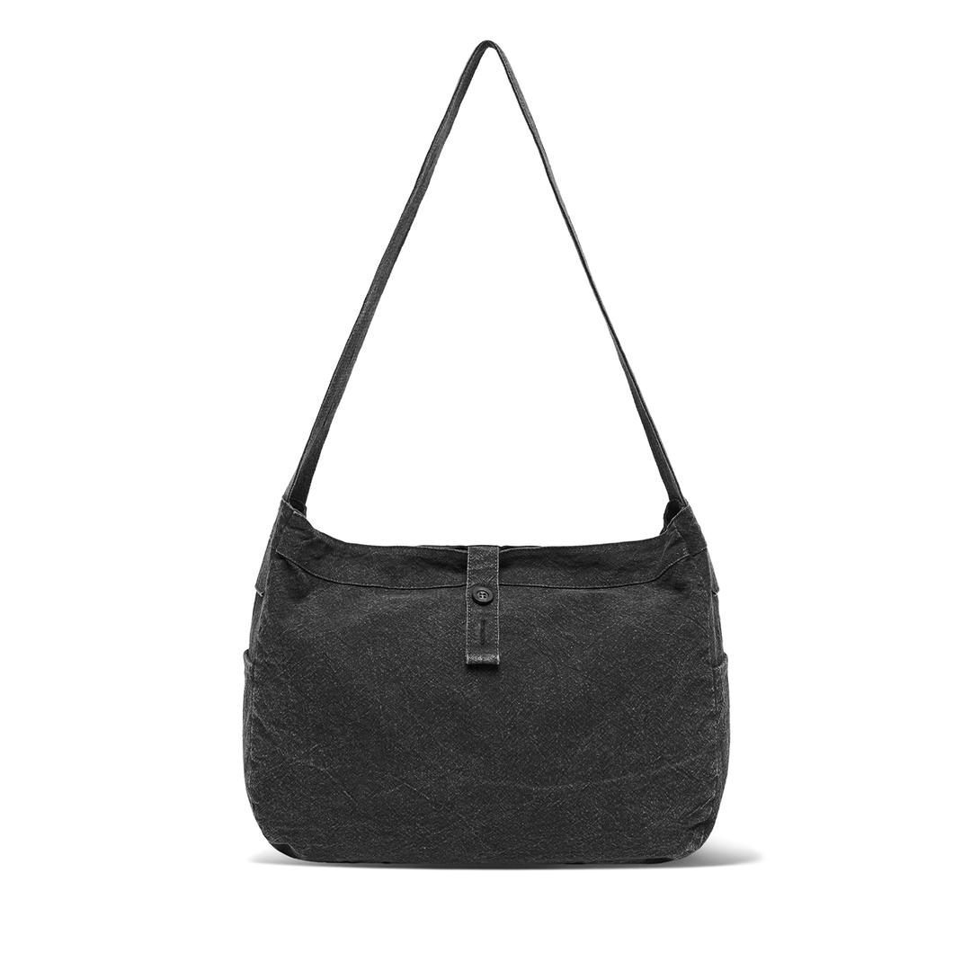 NEWSBOY BAG (Charcoal) 'Binchotan dyed'