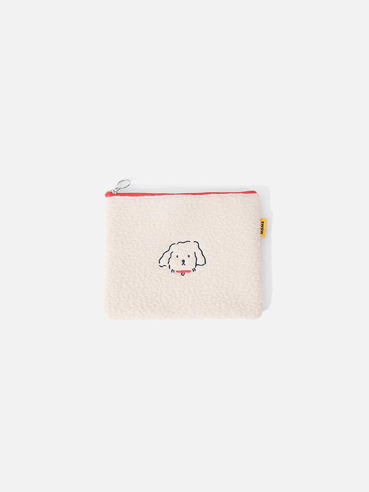 [SWSW] SWSW X MARY POUCH Ecru-Red