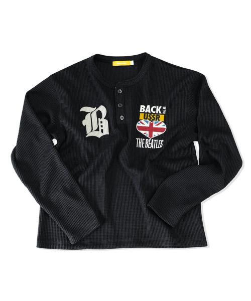 [비틀즈] 와플턴 헨리넥 티셔츠(블랙)