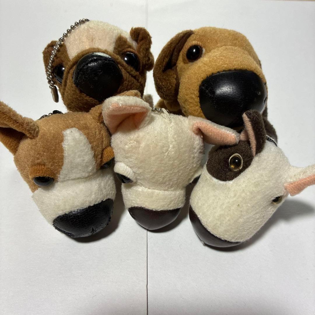 ぬいぐるみストラップ　ぐったりワンちゃん　犬のストラップ　セット