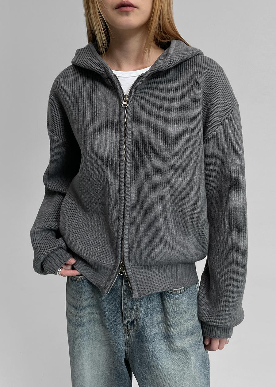 [MADE] 가렌스 후드 니트 집업