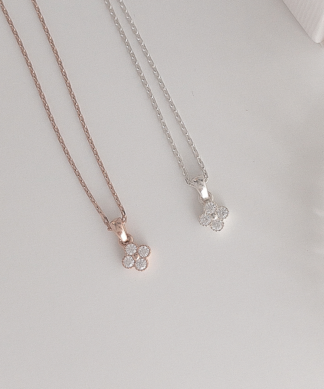 끌렌느 [Silver925] 미니 클로버 펜던트 925 실버 목걸이