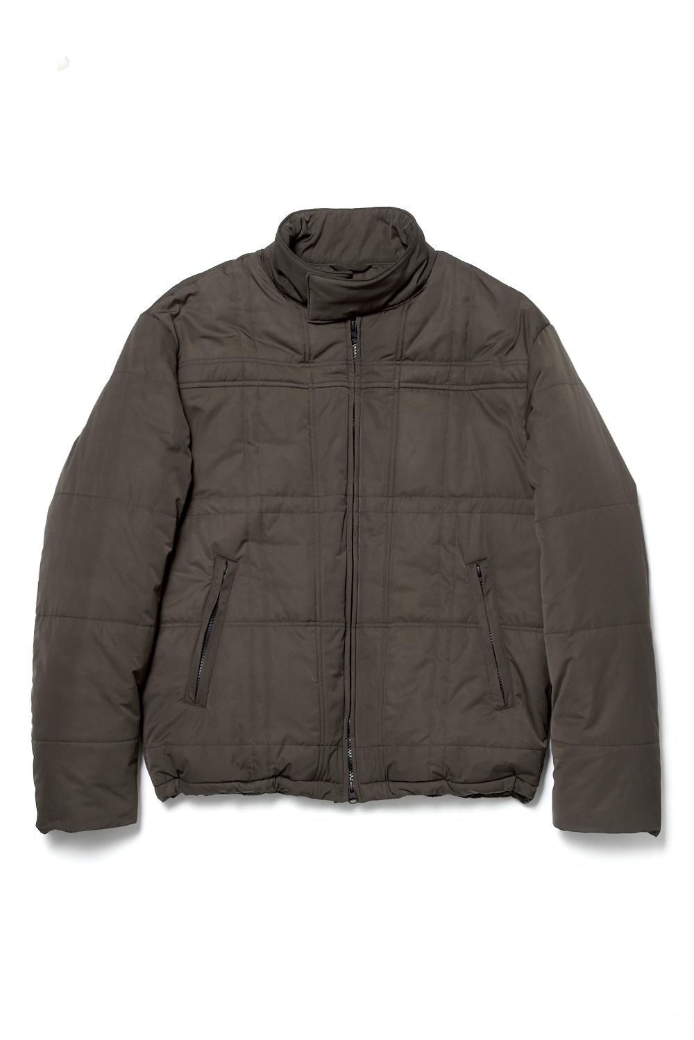 Square Puffer Jacket Dark Khaki