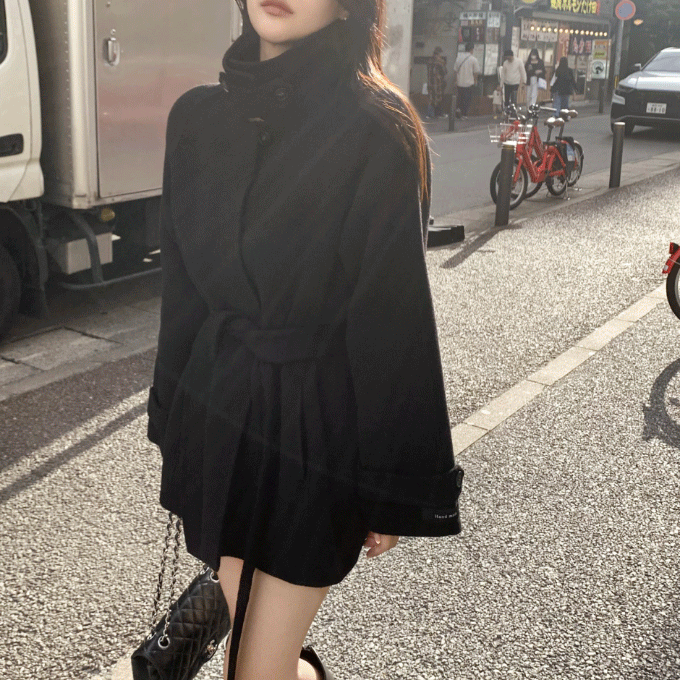 히니크 [자체제작/🏆1천장이상돌파] 에끌레르 울70% 핸드메이드 코트 숏ver. -3 color