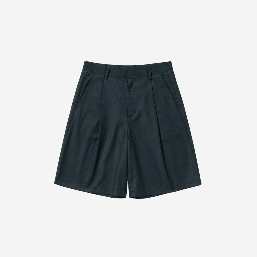 Millo Archive Minimalist Bermuda Half Pants Pine Green