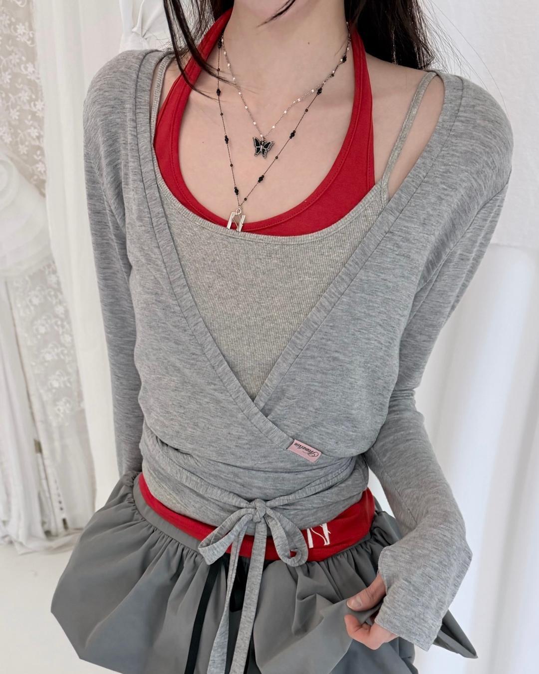 Swan Sheer Wrap Cardigan