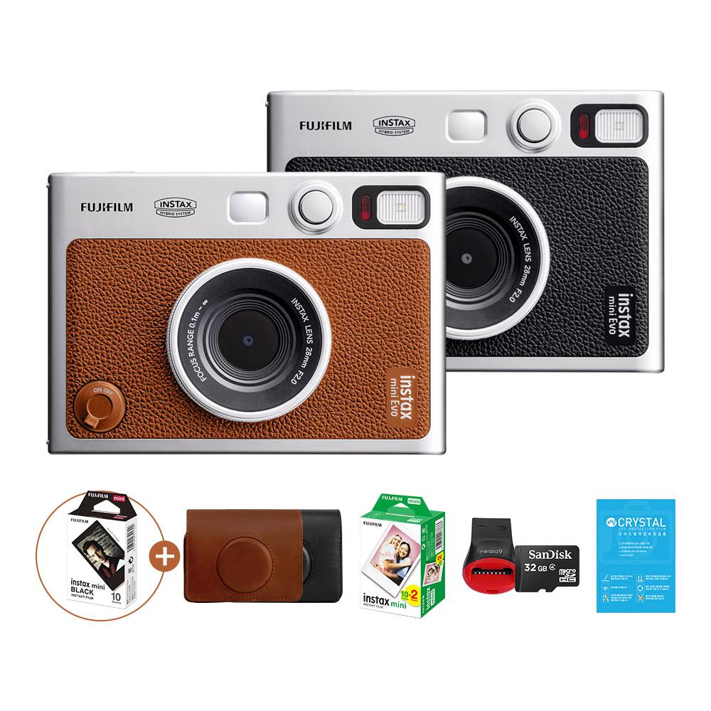 [NEW 컬러 런칭선물] 인스탁스 미니 에보(C타입)+케이스+필름2팩+2종선물/폴라로이드