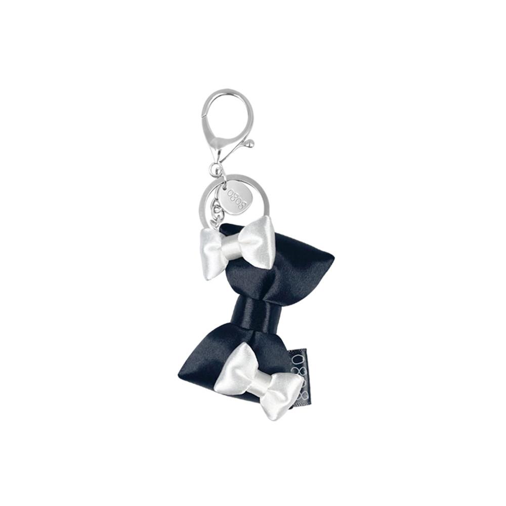 0808 ribbon keyring (black)