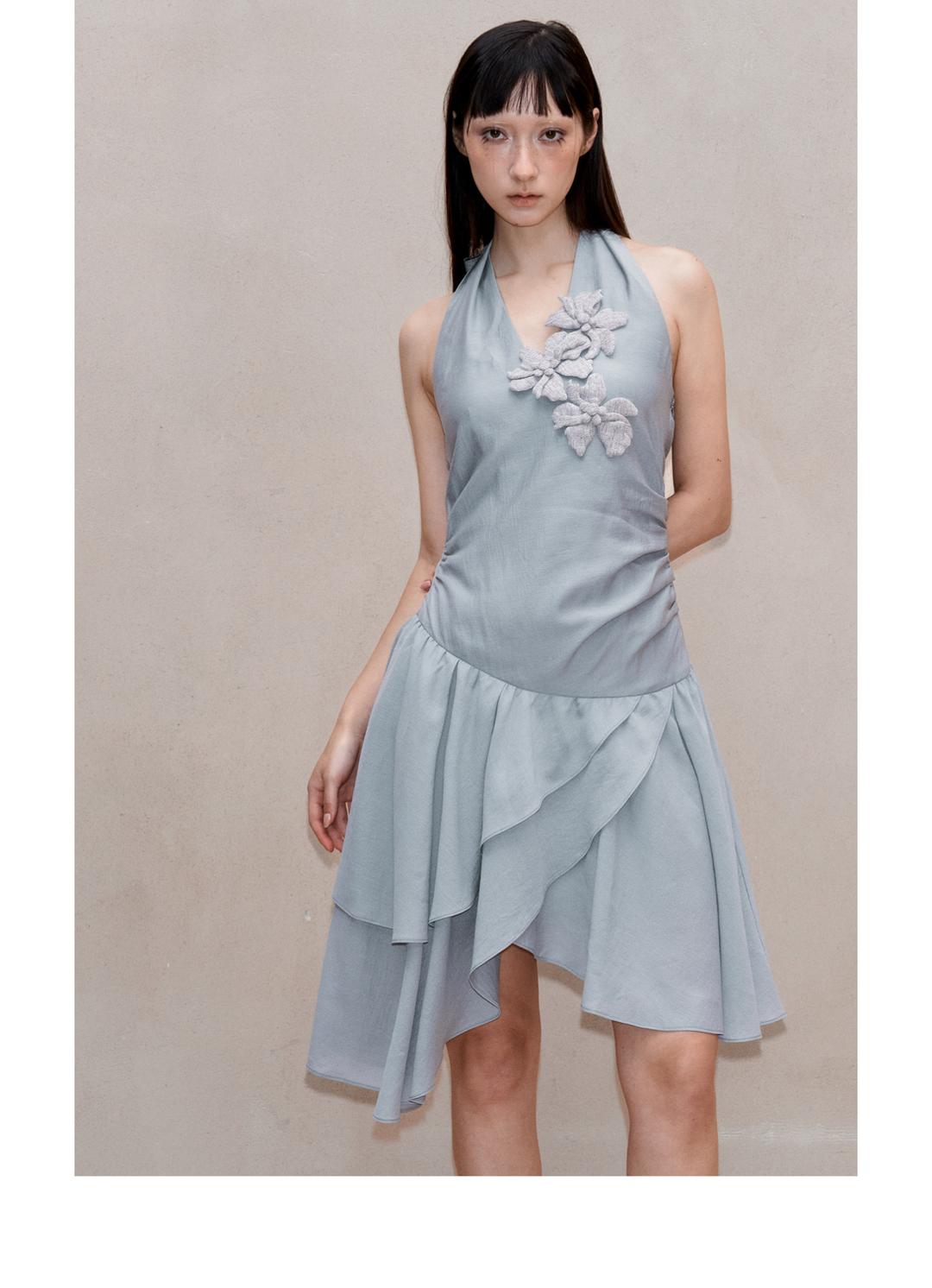 Take Care Floral Halter Neck Dress